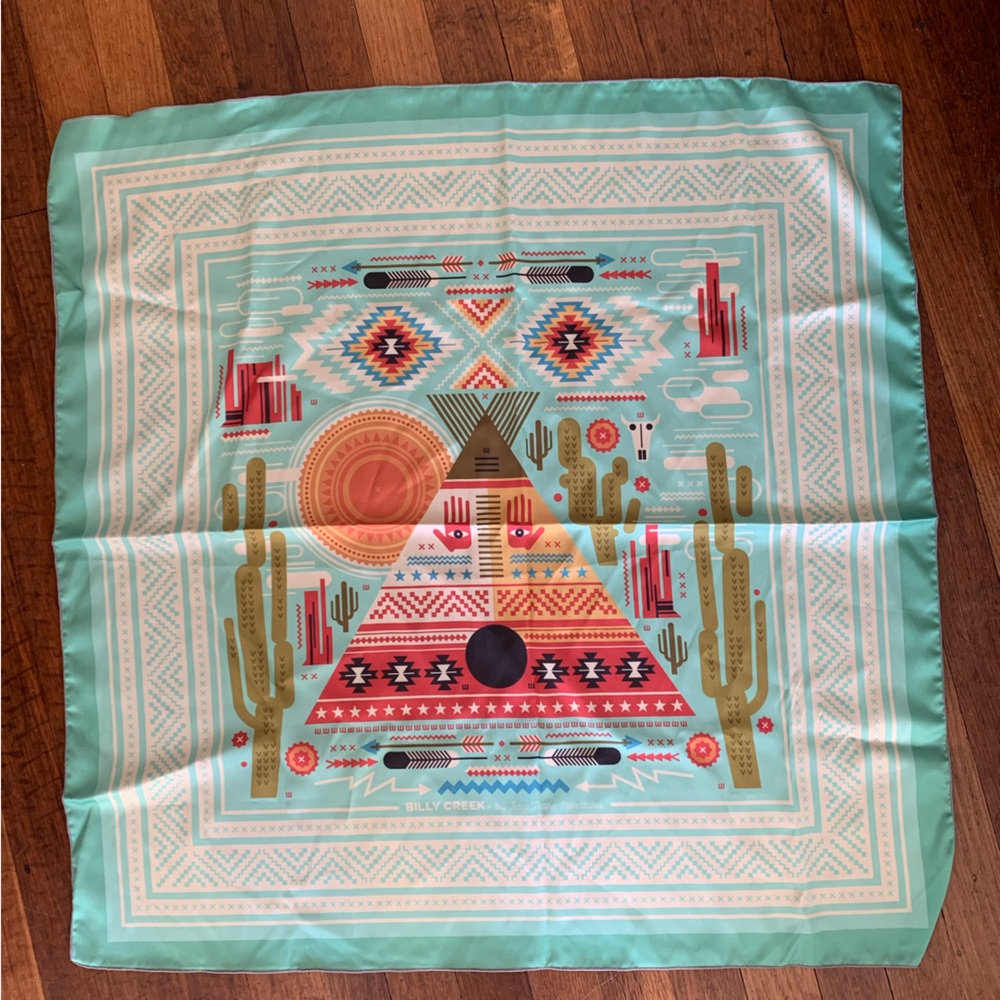 Toby Thane Neighbors southwestern square scarf